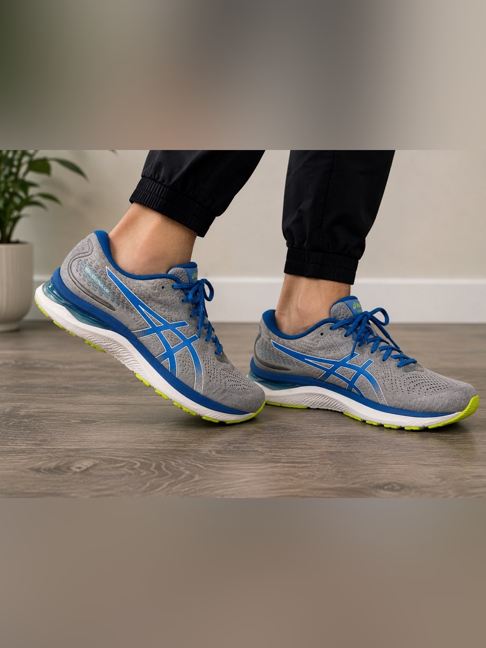 ASICS GEL-Cumulus 24 Running Shoes Gray Blue Men’s Size 12 1011B366